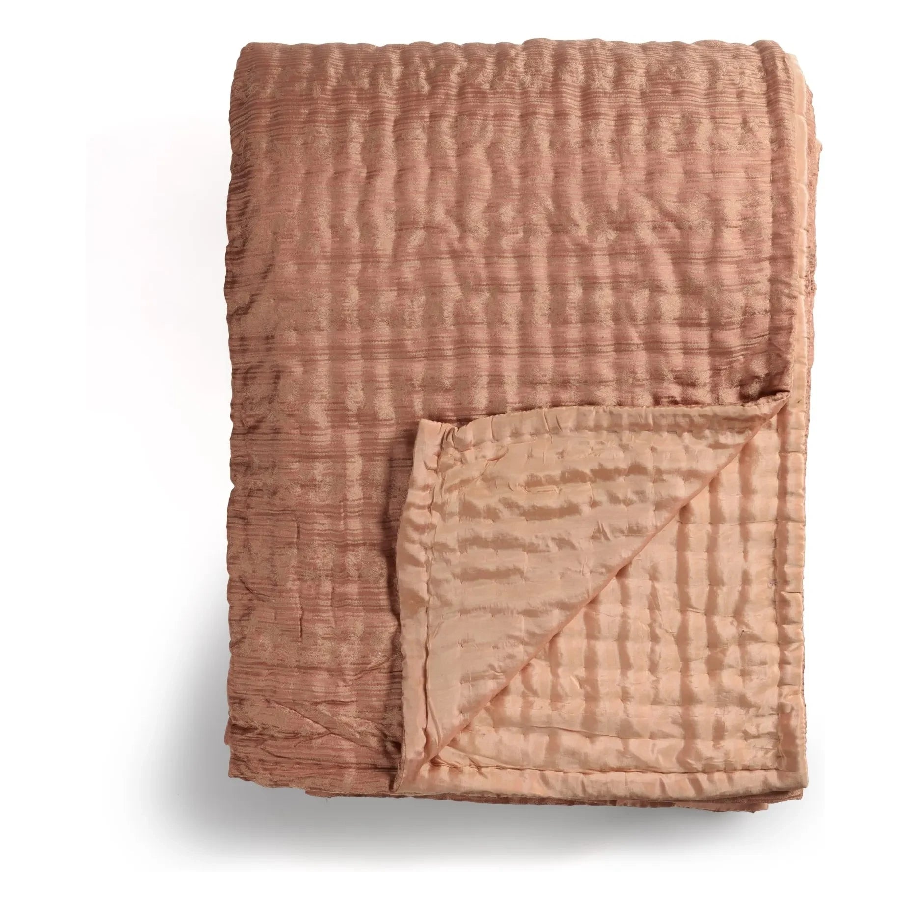Le Monde Sauvage - Ritournelle Seiden-Tagesdecke | Blush