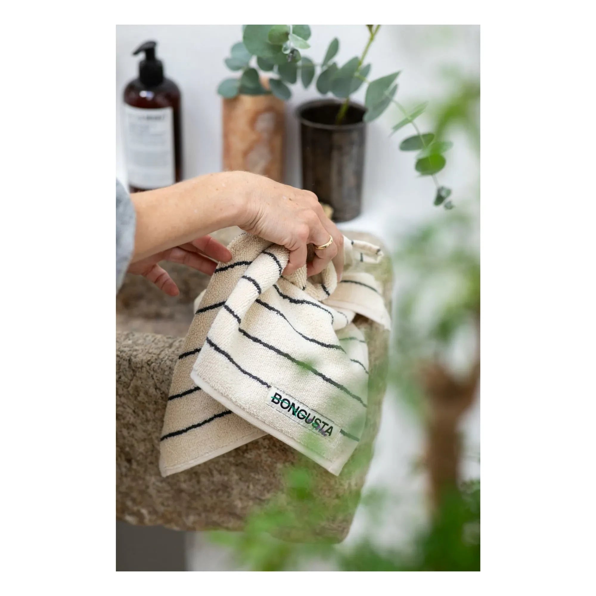 Bongusta - Naram Gästehandtuch | Creme
