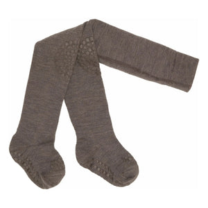 GOBABYGO - Anti-Rutsch-Leggings aus Bio-Baumwolle | Braun