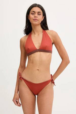 Max Mara Beachwear iki yüzlü kadın bikini üstü ABAZIA