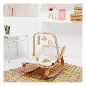 Charlie Crane - Levo Babywippe Spielbogen mit Spielzeug | Buche