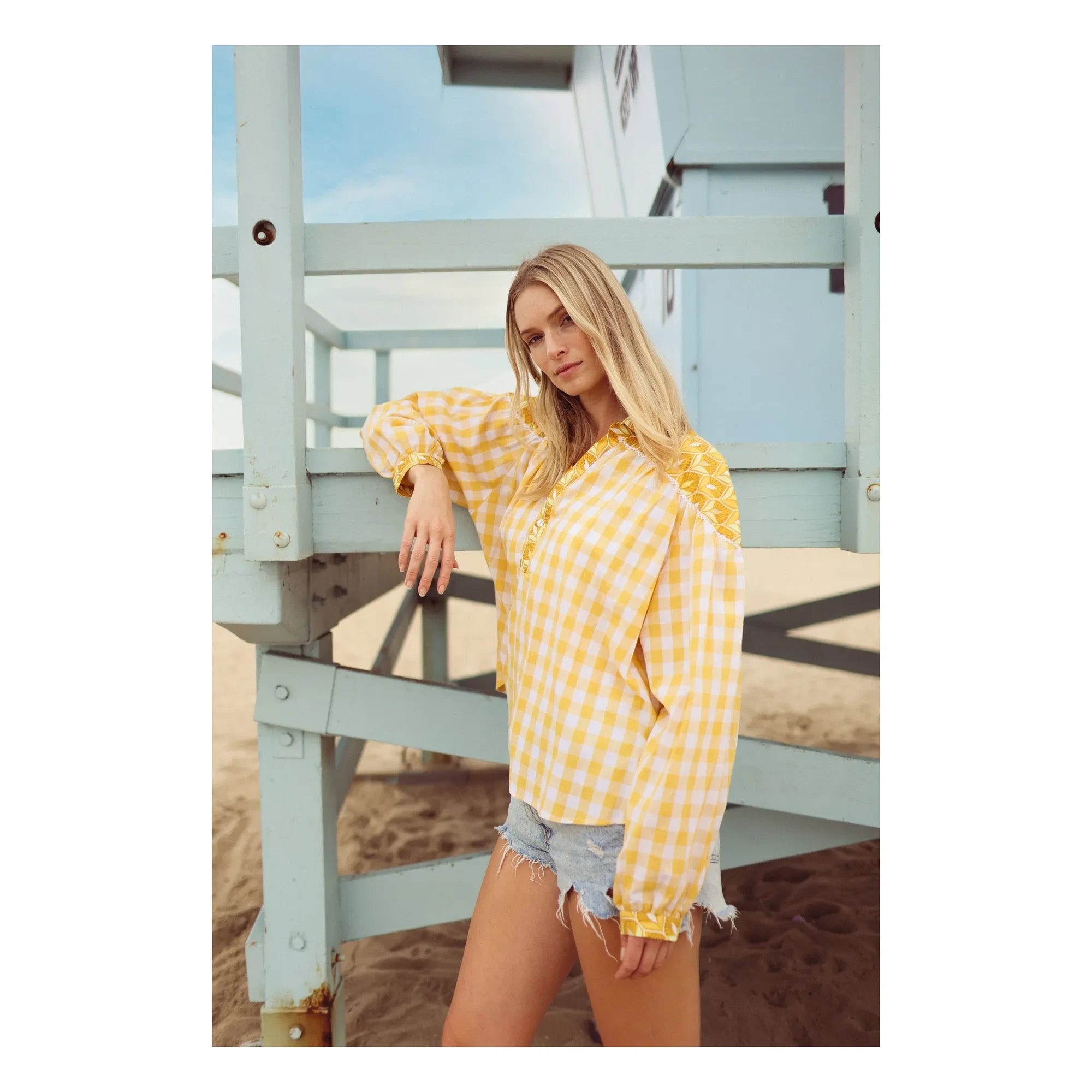 Paolina - Zeitlose Emilie Bluse | Gelb