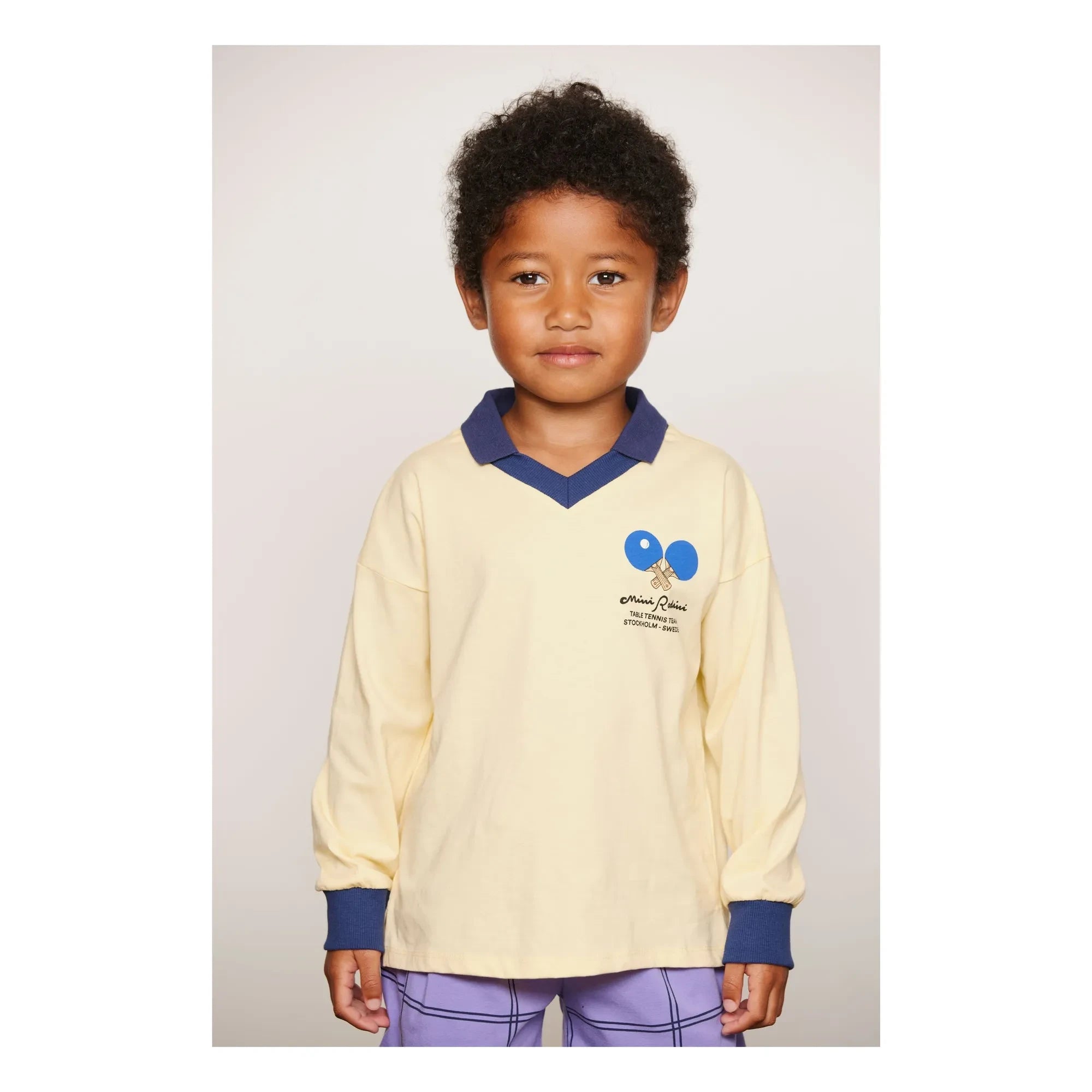 Mini Rodini - Polo Ping Pong Bio-Baumwolle | Gelb