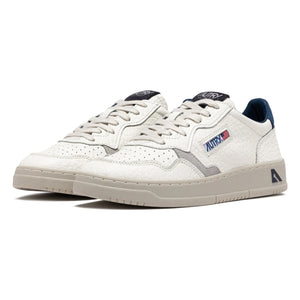 Autry - Medalist Low Strukturiertes Leder und Wildleder Sneaker | Blau