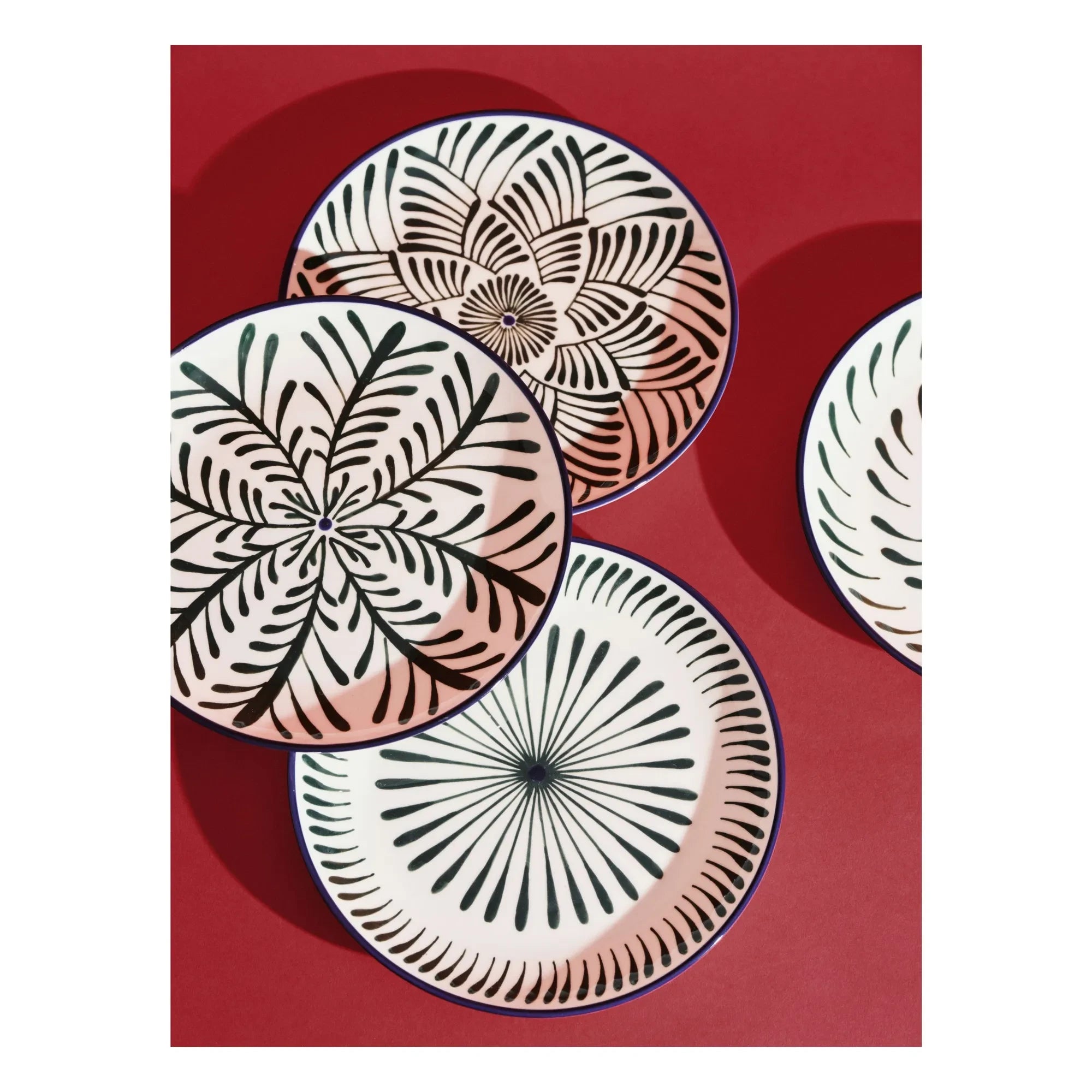 Serax - Baazar yemek tabakları, Waww La Table - 4'lü Set | Yeşil