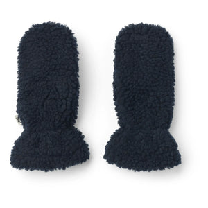 Liewood - Grethe Handschuhe mit Fell-Optik aus recyceltem Material | Navy