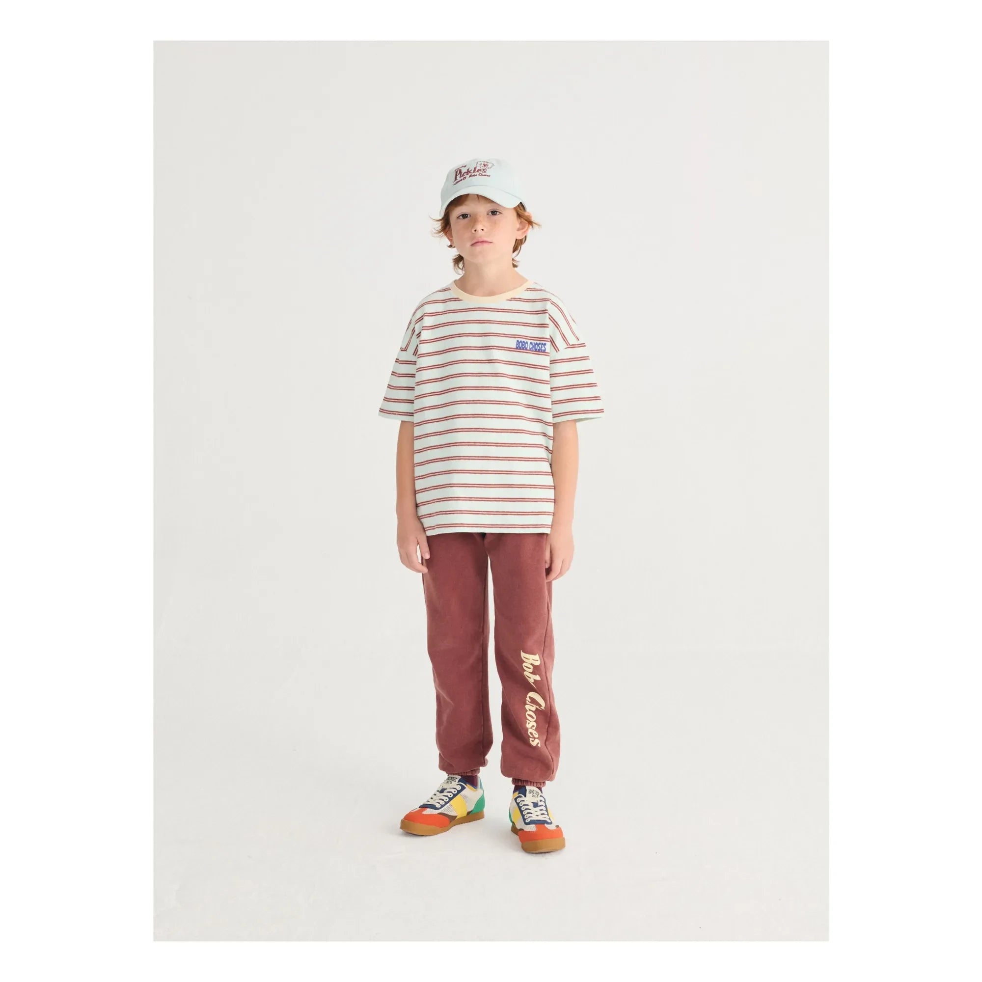Bobo Choses - Bobo Choses Gestreiftes T-Shirt | Hellblau