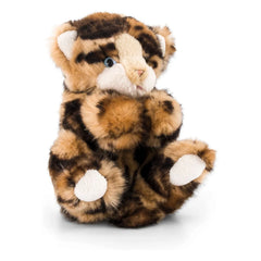 La Pelucherie - Plüschkatze Gustave gestromt 25 cm | Braun