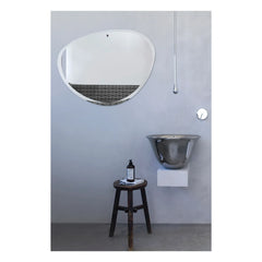 M Nuance - Ekstra düz eğimli oval ayna - 87x67 cm