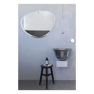 M Nuance - Ekstra düz eğimli oval ayna - 87x67 cm
