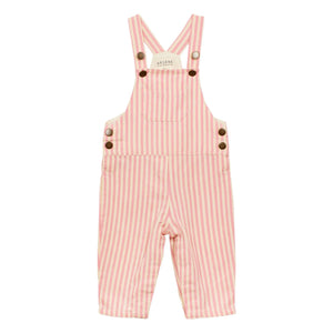 Arsène et Les Pipelettes - Gestreifter Denim-Overall | Rosa