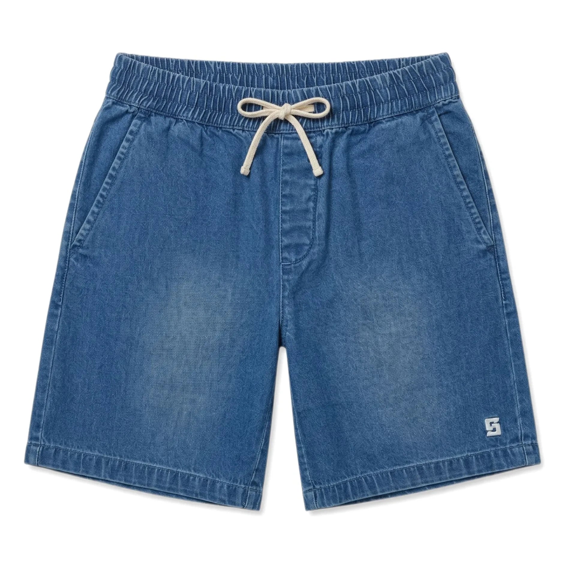 Smallable Kid - Tom Ample Jeans-Shorts | Blau