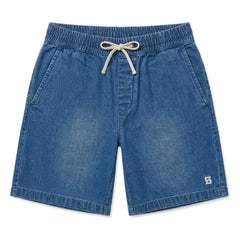 Smallable Kid - Tom Ample Jeans-Shorts | Blau