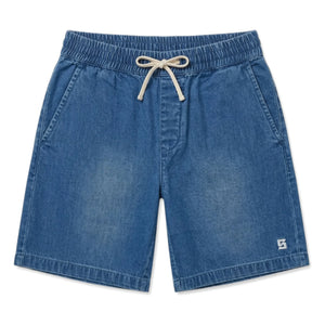 Smallable Kid - Tom Ample Jeans-Shorts | Blau