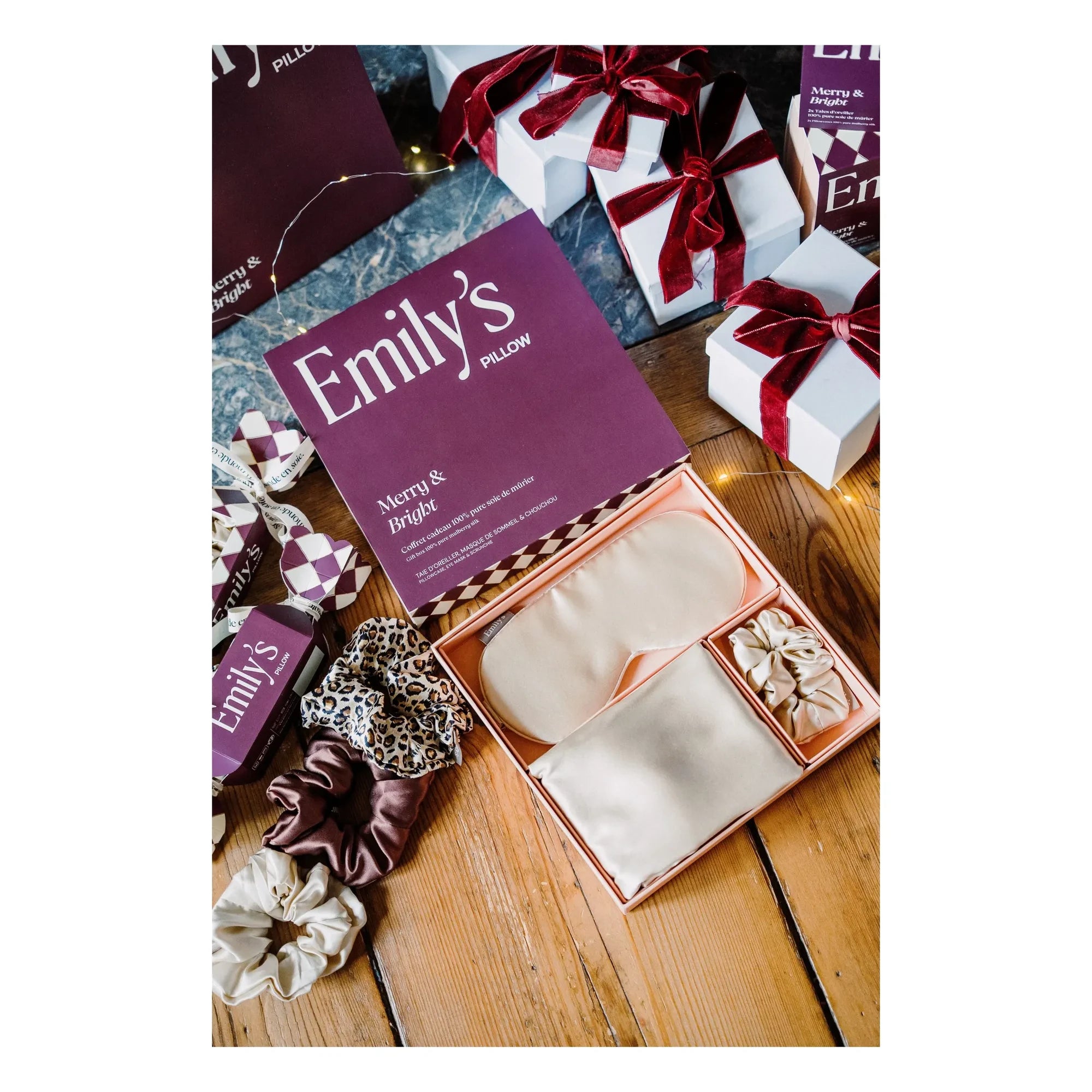 Emily's Pillow - Seidenschlaf-Set | Champagner