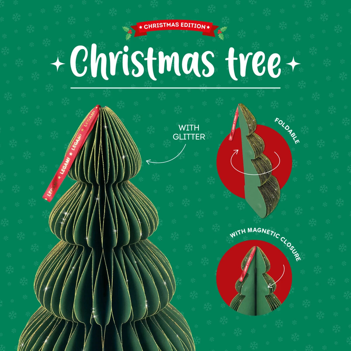 Legami - Honigwaben-Weihnachtsdekoration - Weihnachtsbaum