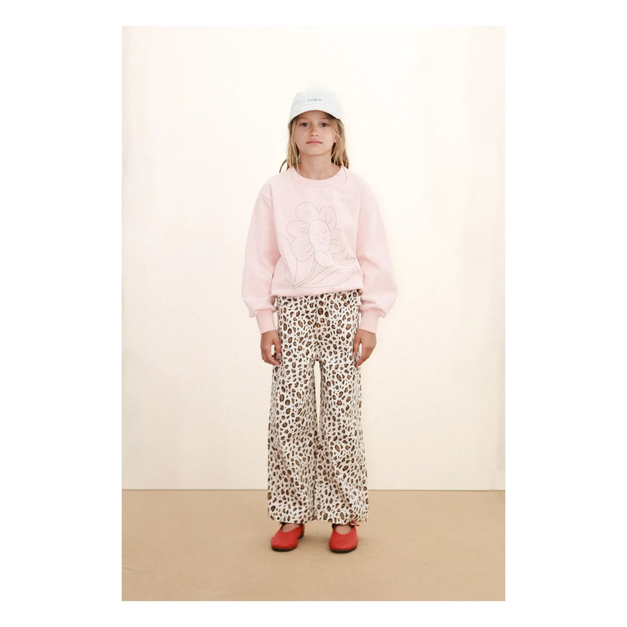 Tinycottons - Flower Sweat Bio-Baumwolle | Blassrosa