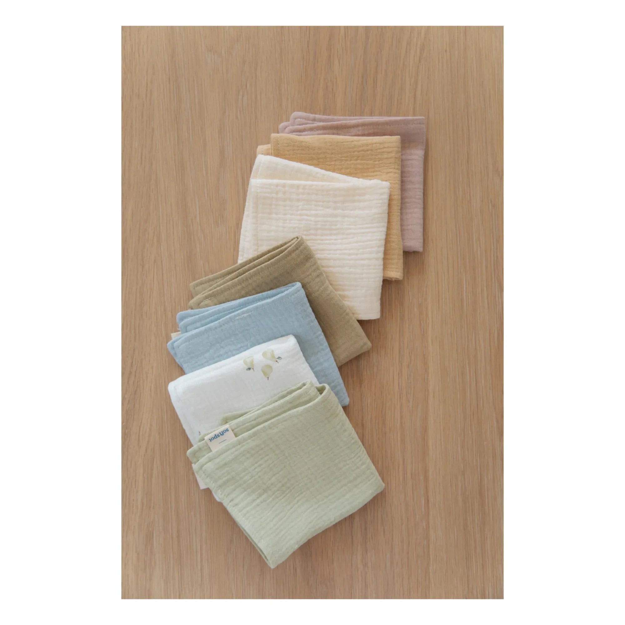 Soft Spot - Birne Bio-Baumwollhandtuch - 7er-Set