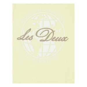 Les Deux - Globe Les Deux T-Shirt aus Bio-Baumwolle | Gelb