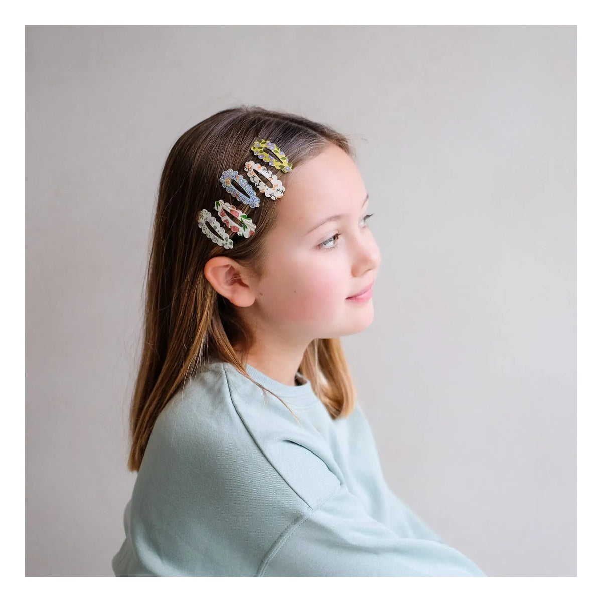 Mimi & Lula - 5-teiliges Frühlings-Feston-Haarspangen-Set | Ecru