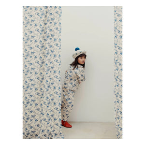 Emile et Ida - Blumenmuster Stepp Hose | Ecru