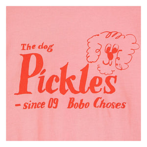 Bobo Choses - T-Shirt aus Bio-Baumwolle „The Dog Pickles“ | Rosa