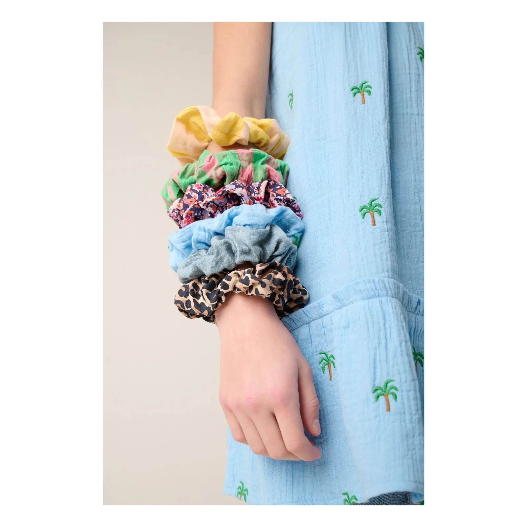 Tumble N'Dry – 3er-Set Leoparden-Haarspangen | Blau