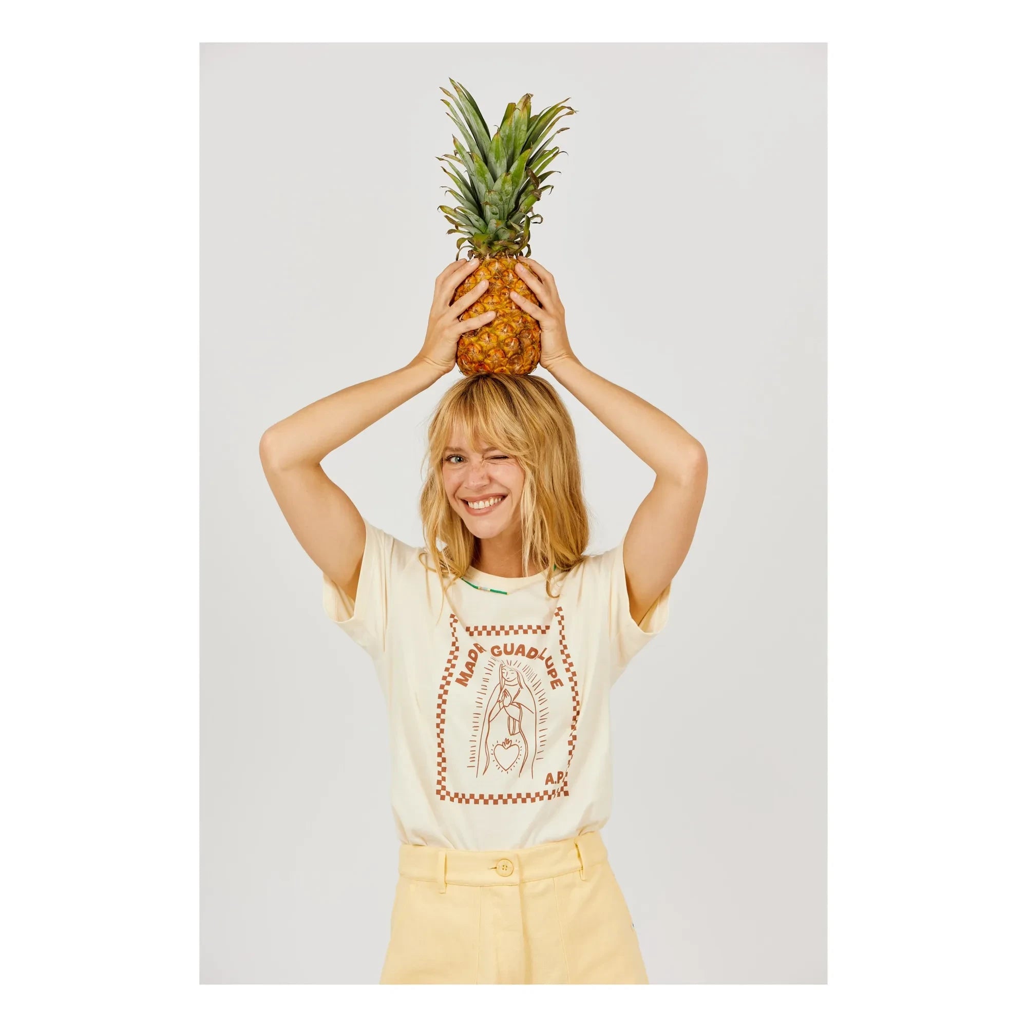 a.p - Guadalupe Bio-Baumwoll-T-Shirt | Ecru