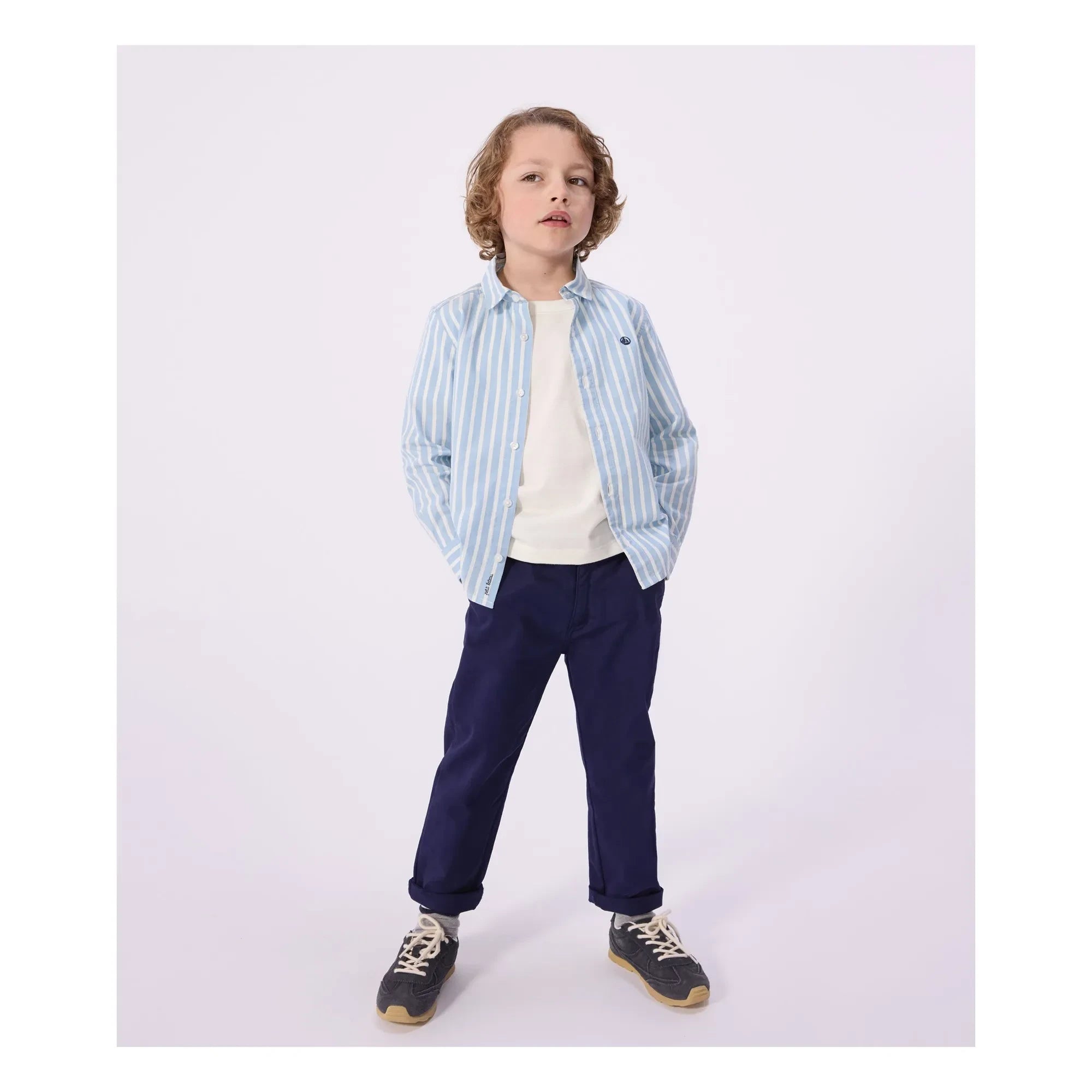 Petit Bateau - Beige Chino-Gabardine-Hose