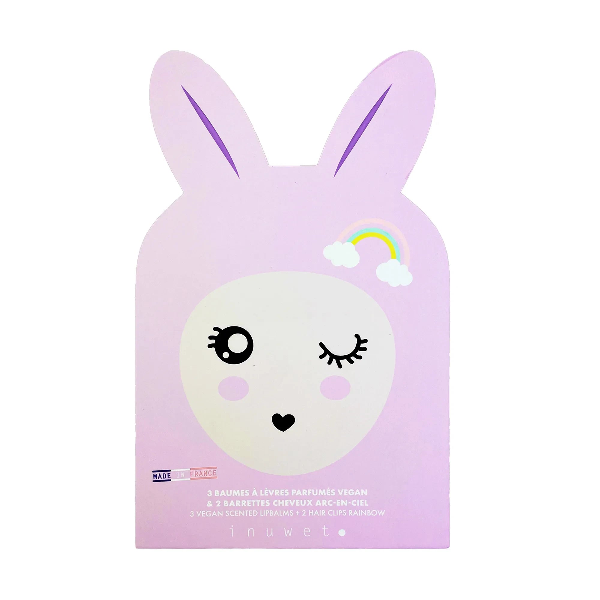 Inuwet - Coffre Paper Bunny - Dudak balmı ve toka