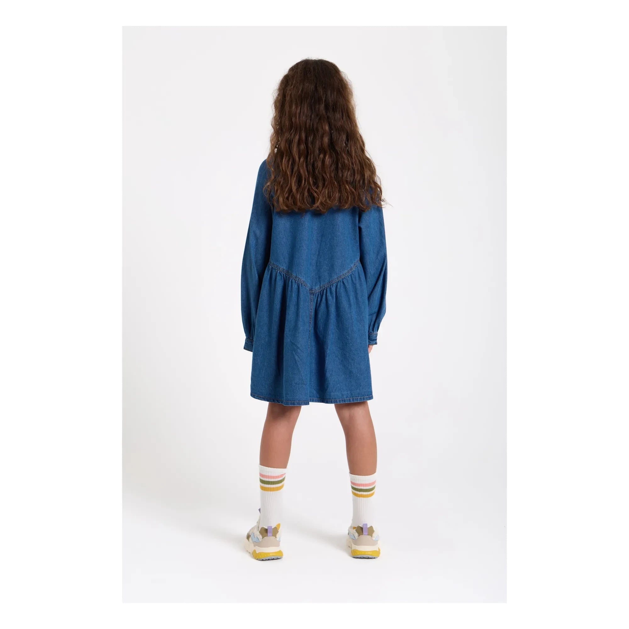 Hundred Pieces - Shirley Jeanskleid mit Stickerei | Jeansblau
