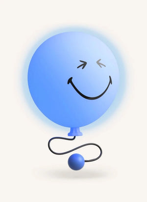 MOB - Bubbly Wandleuchte - MOB x Smiley World | Blau