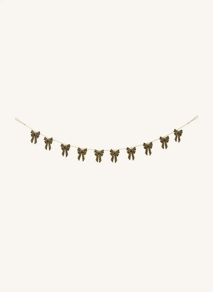 Anna + Nina - Regal Bow Noelkranz | Schwarz