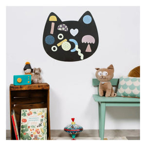 Ferflex - Magnettafel Katze und Set aus 21 geometrischen Formen