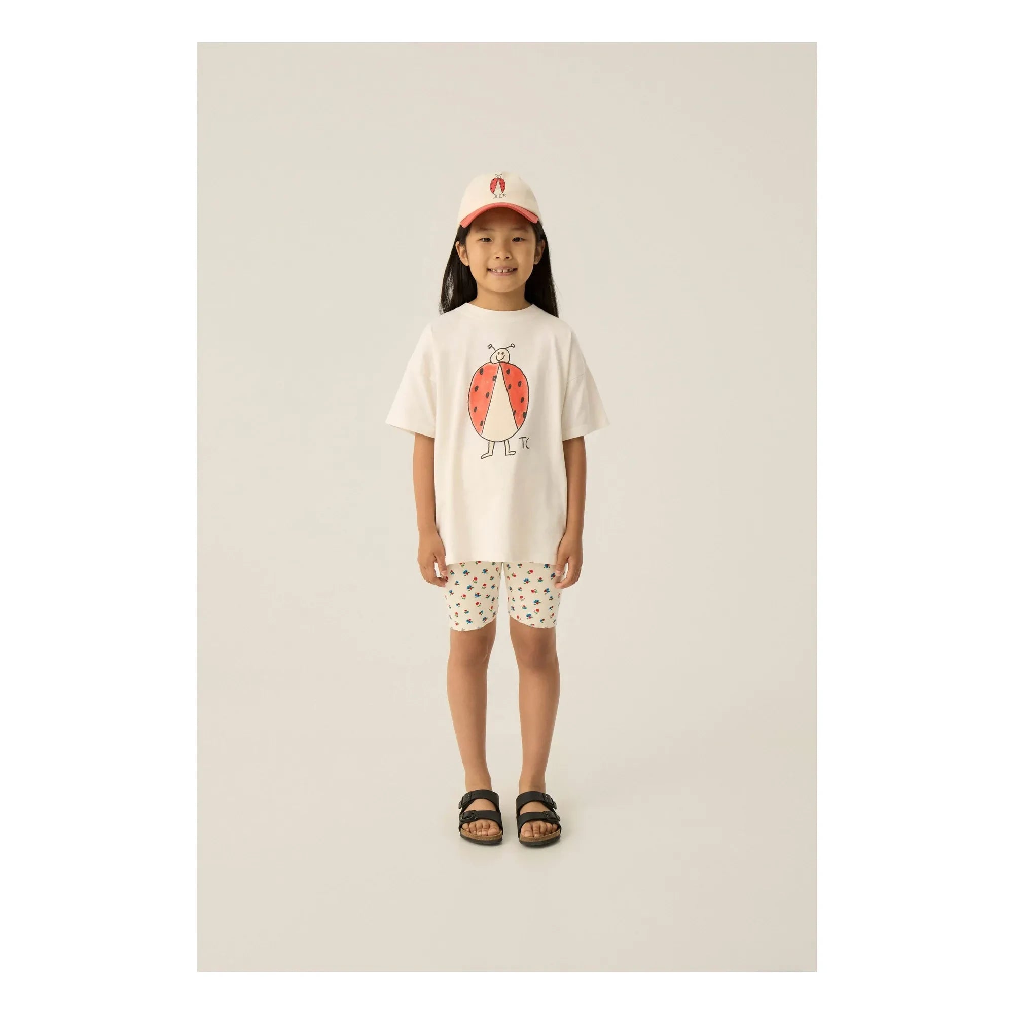 The Campamento - Geblümte Radlerhose | Ecru
