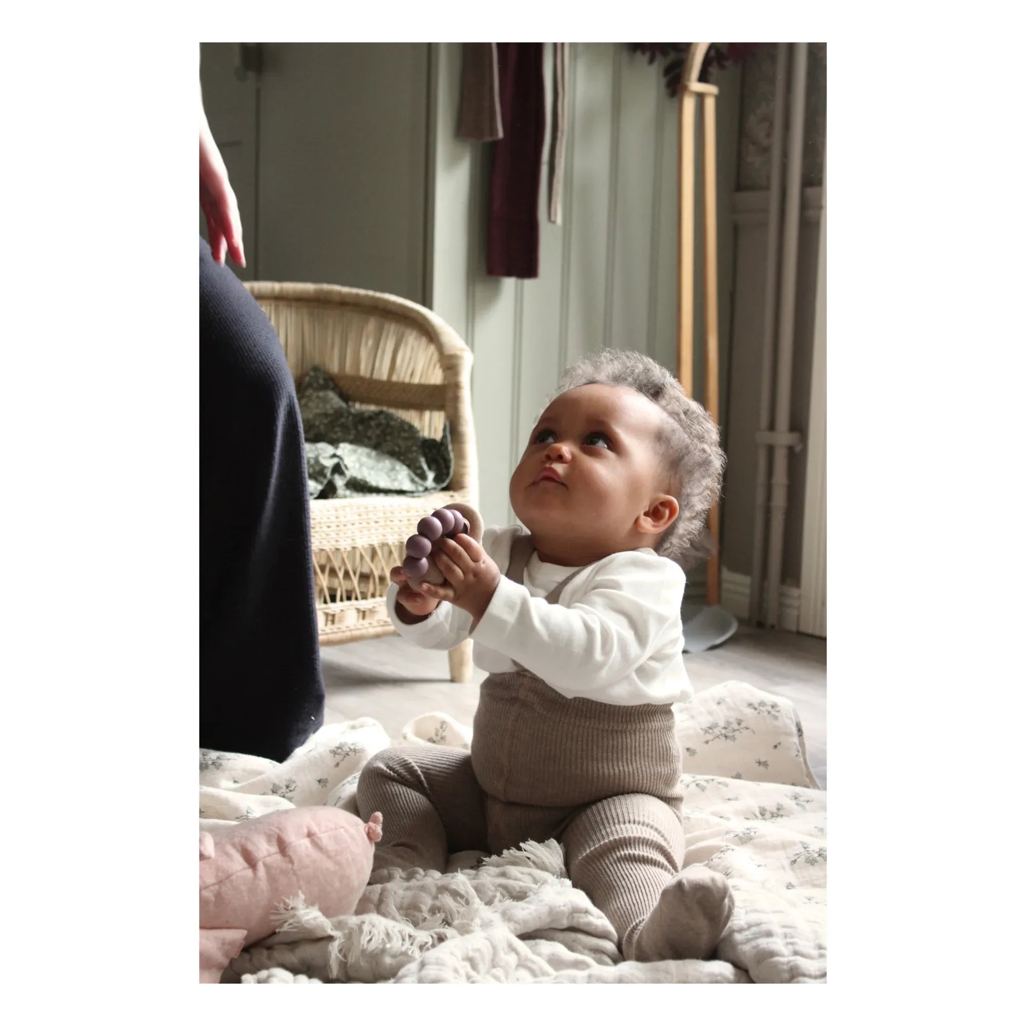 Silly Silas - Trägerstrumpfhose aus Bio-Baumwolle | Beige