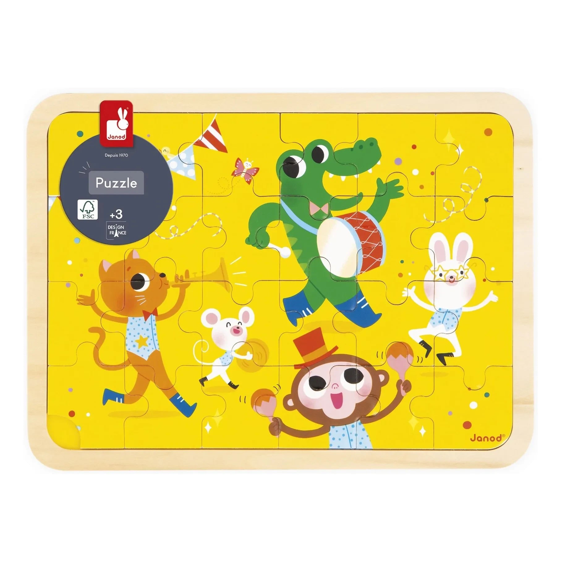 Janod - Puzzle "C'est la fête" - 24 Teile