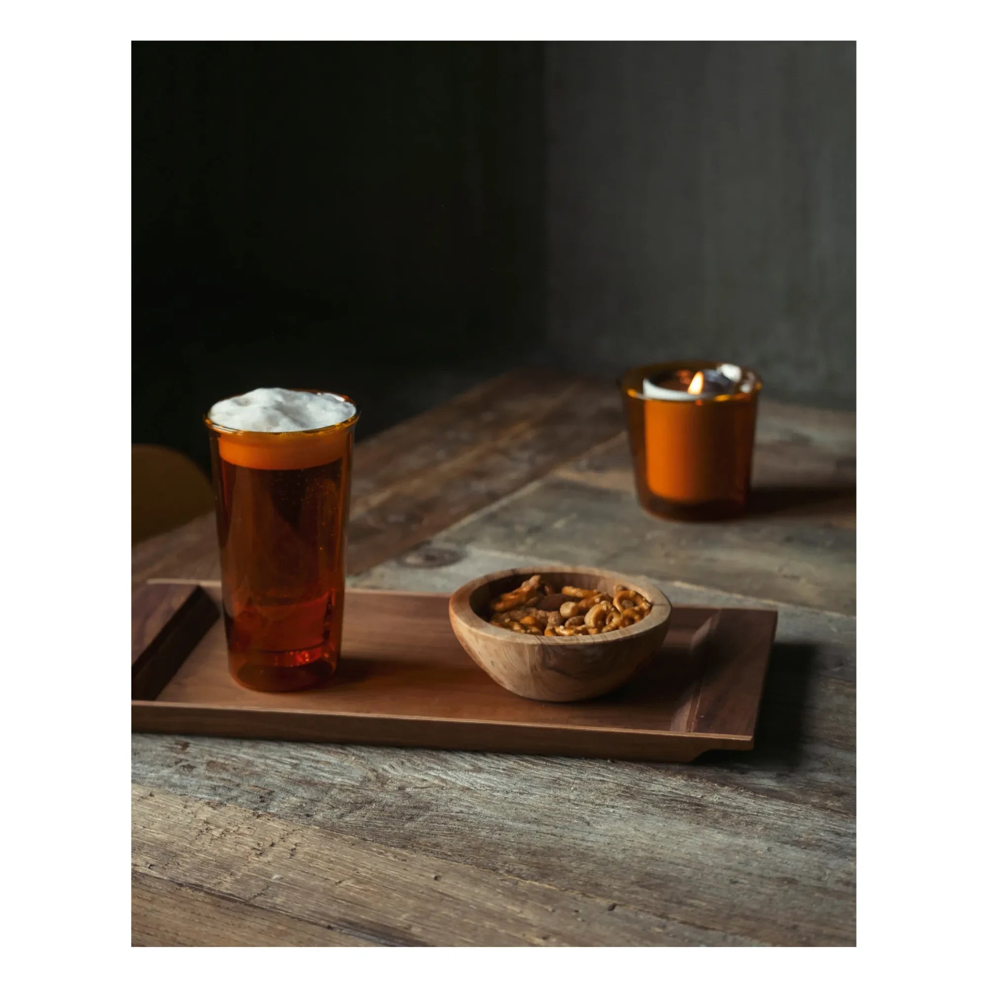 Kinto – Guss-Bierglas | Amber