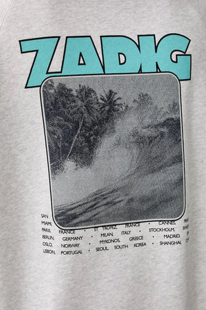 Pamuklu erkek GEORGIO kapüşonlu sweatshirt Zadig&Voltaire
