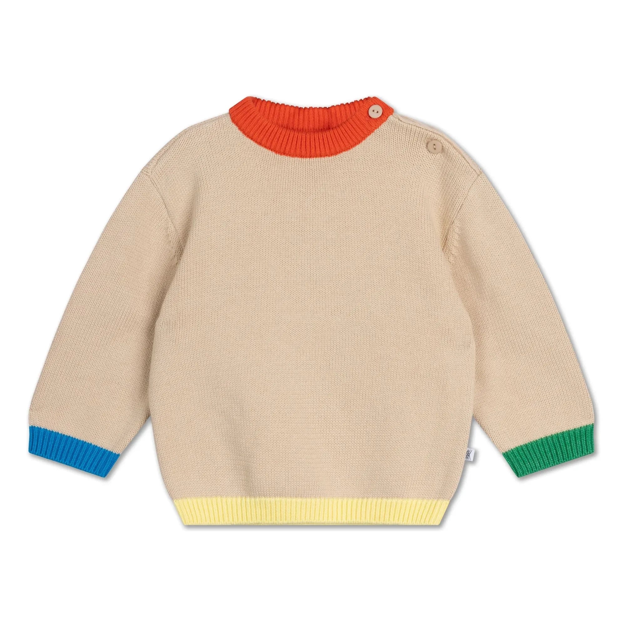 Repose AMS - Color Block Strickpullover | Beige