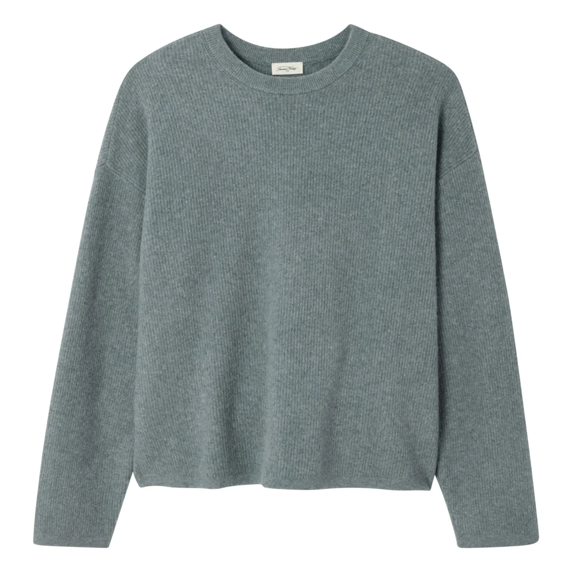 American Vintage - Pullover mit Rundhalsausschnitt | Granit