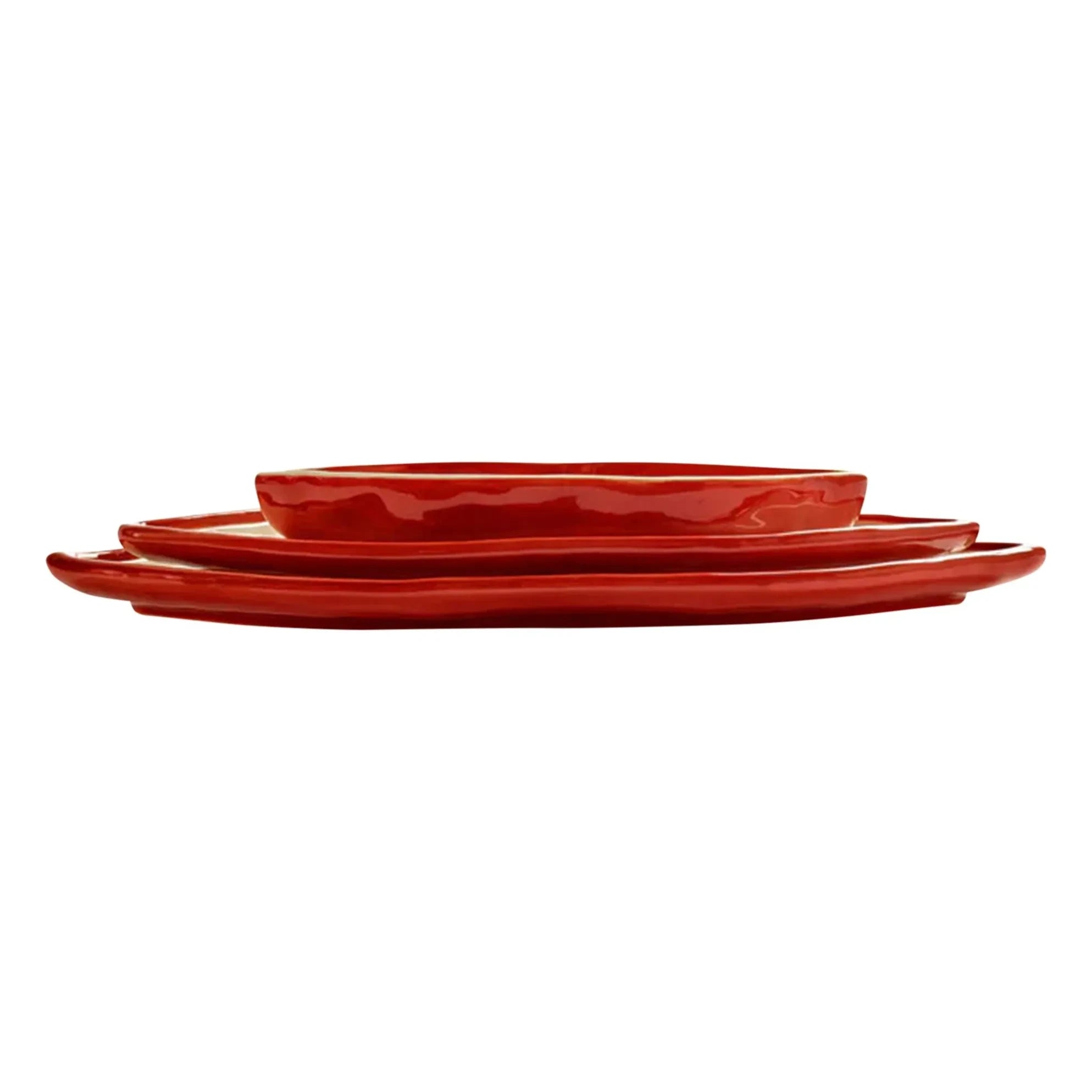 Serax - Servierplatten, Wouter & Hendrix - 3er-Set | Rot