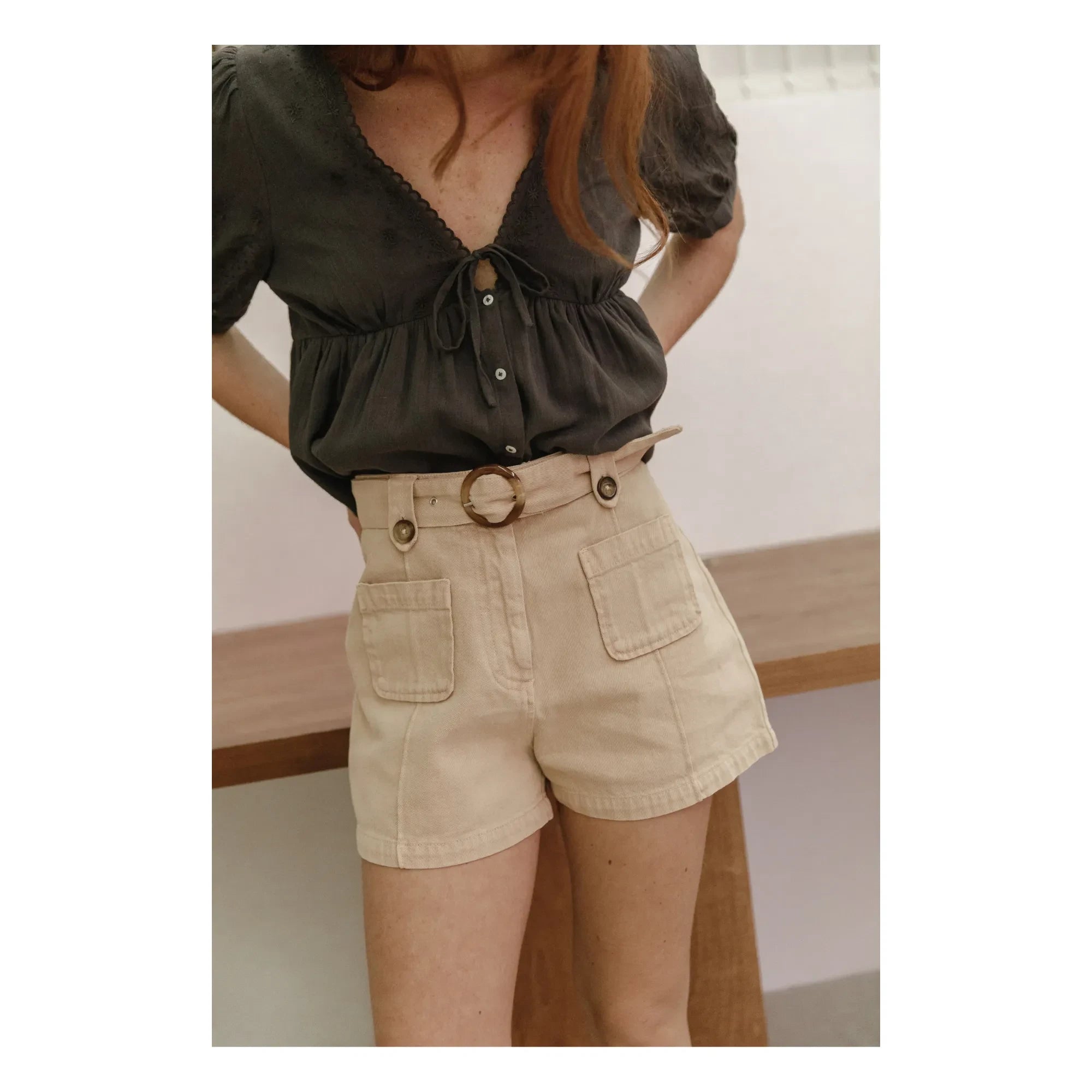 Emile et Ida - Zelina Shorts - Damenkollektion | Ecru