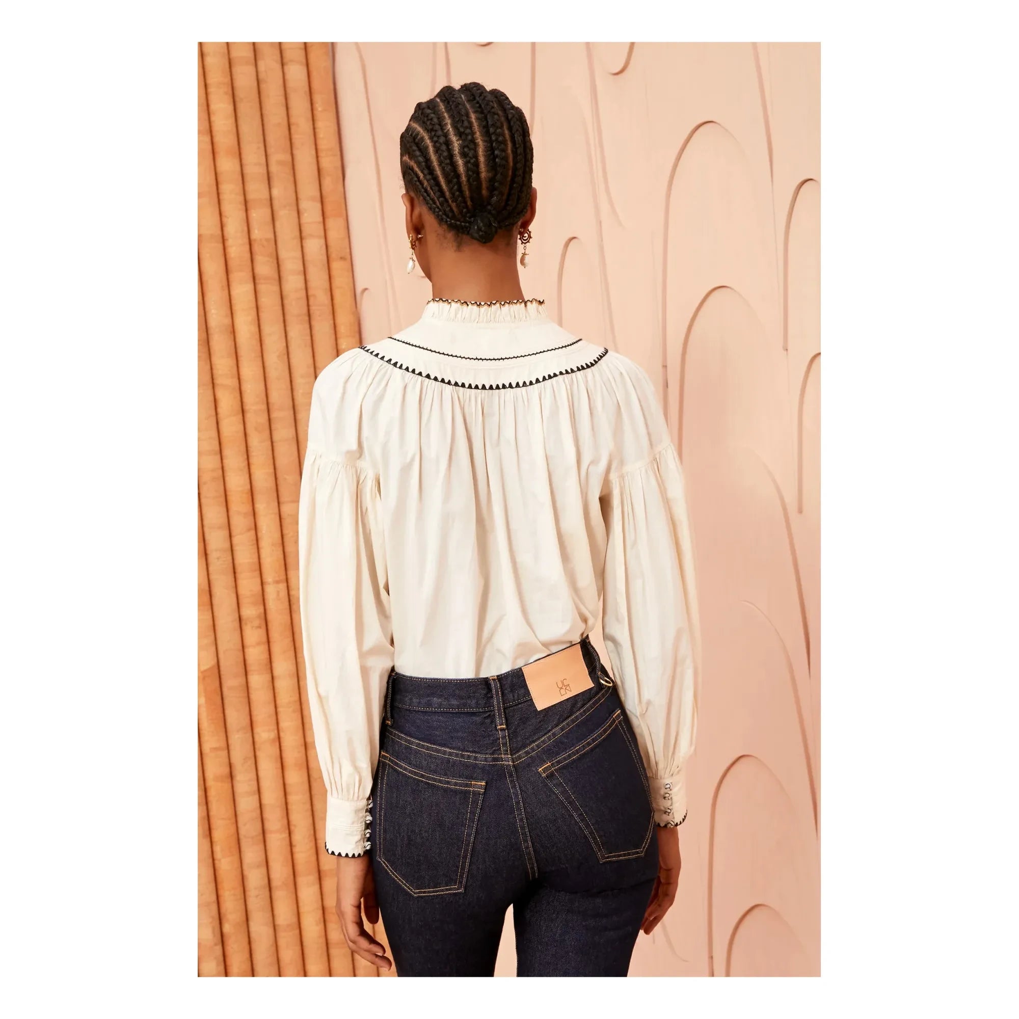 Ulla Johnson - Lennie Bluse aus Baumwollpopeline | Elfenbein