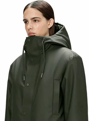 Rains - Langer Parka Nome W3T3 | Dunkelgrün