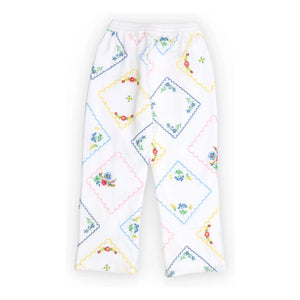 the new society - Jacinthe Fleuri Bestickte Hose | Weiß