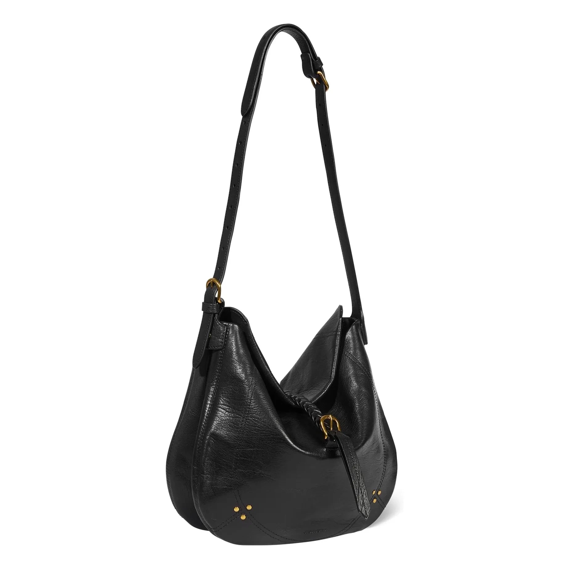 Jérôme Dreyfuss - Luis Ziegenleder genarbt Tasche | Schwarz