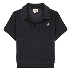 We Are Kids - Leonard Bio-Baumwoll-Frottee-Polo-Shirt | Schwarz