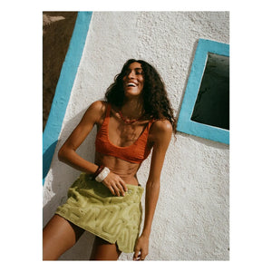 Soleil Soleil - Flo Jersey-Top | Terrakotta