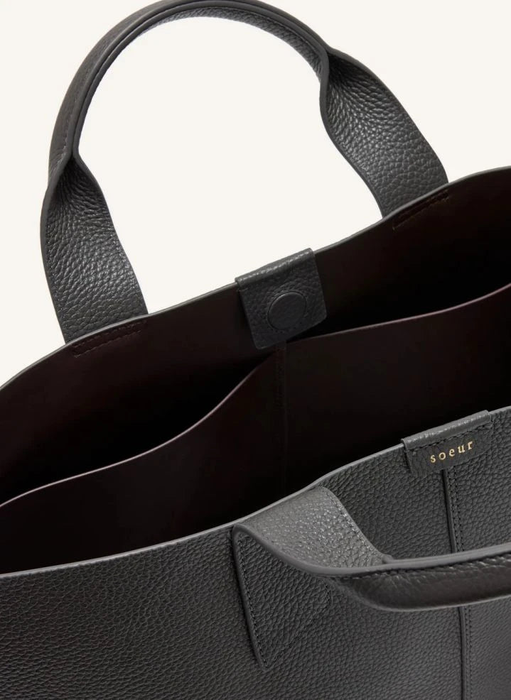 Soeur - Suave Leder Tasche | Stahl